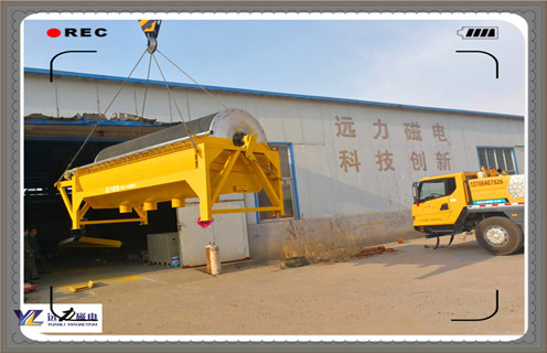 半逆流型稀土永磁筒式磁选机发往云南省用以冶炼厂制造行业
